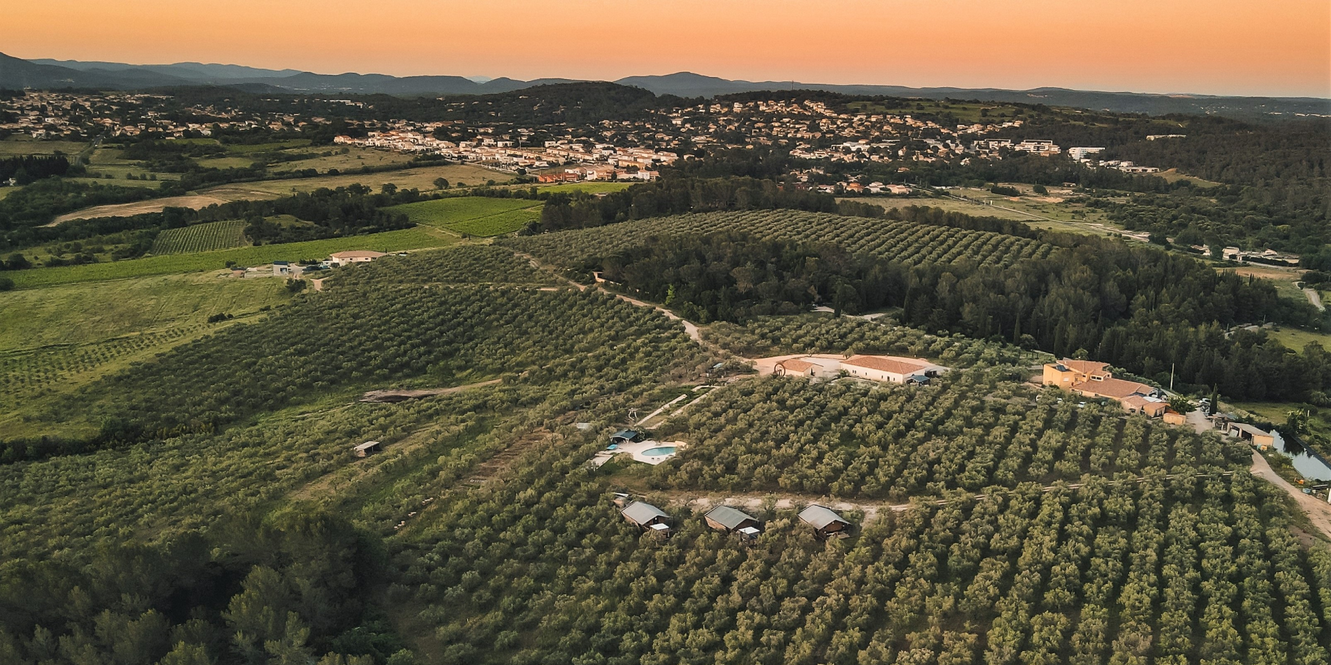 Vue de haut Domaine de L'oulivie