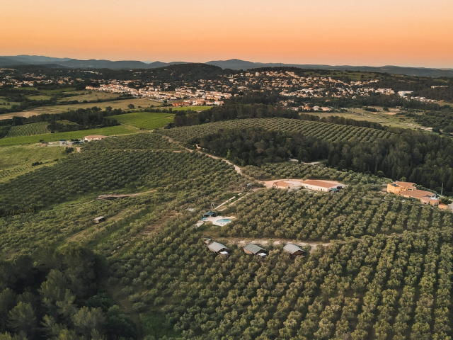 Vue de haut Domaine de L'oulivie