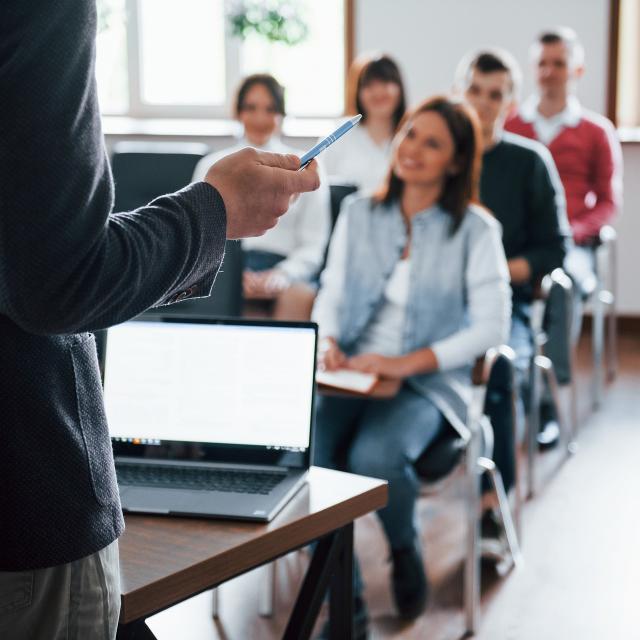 Business foule evenement formation